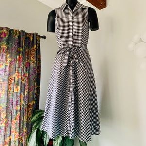 NorthStyle Gingham Style Midi Shirt Dress